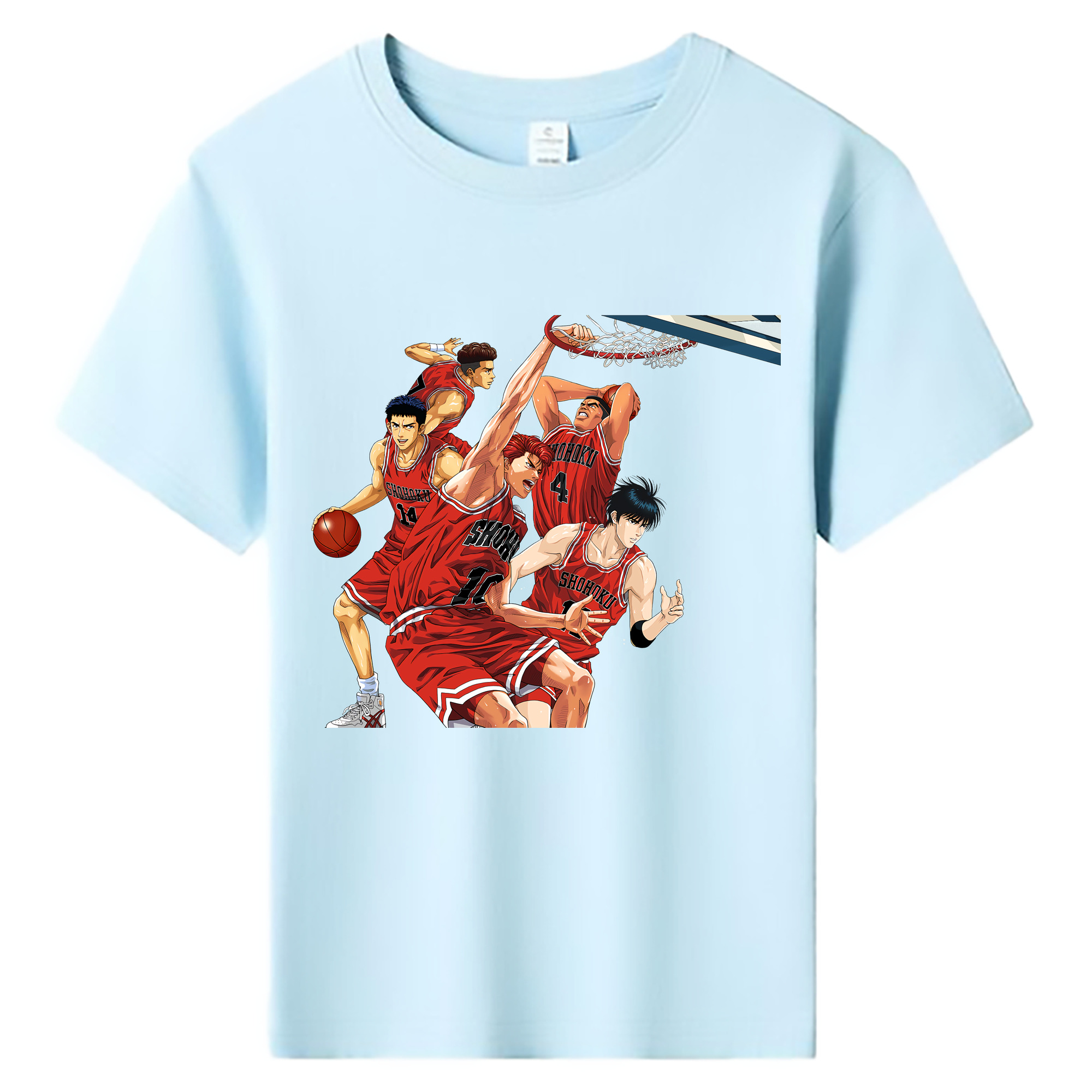 （画像用） SLAM DUNK／スラムダンク 綿100％キッズTシャツ（フロントプリント）